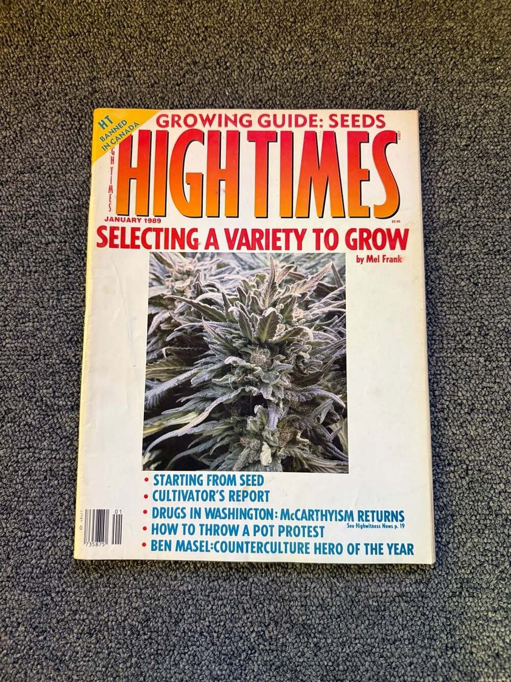 High Times Magazine January 1989 Selecting A Variety To Grow